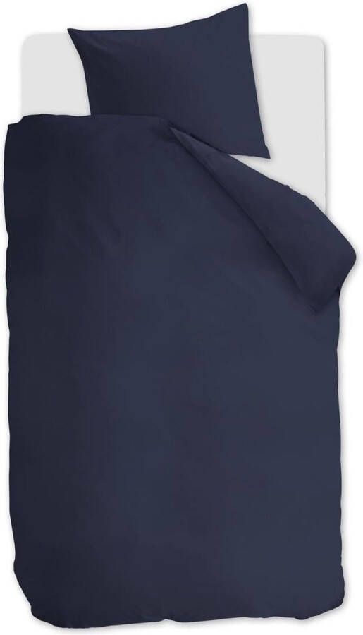 Beddinghouse Care Organic Basic Dekbedovertrek Navy 140 x 200 220 cm + 1x 60 x 70 cm