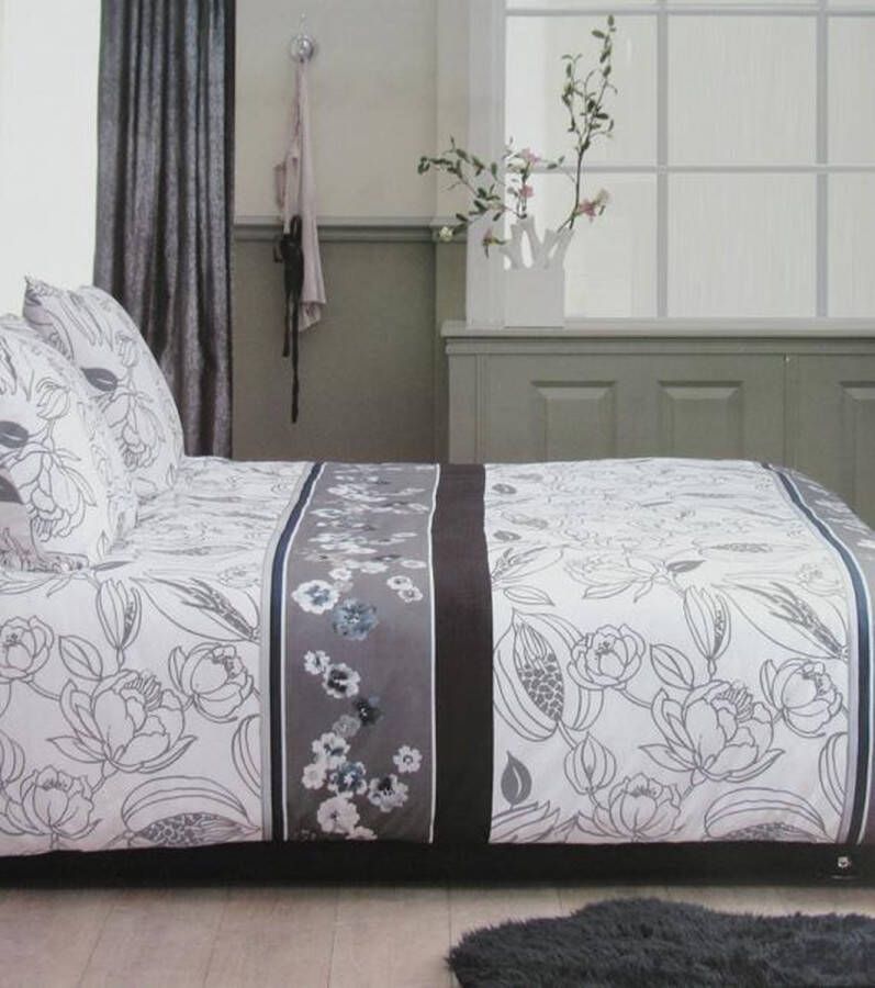 Beddinghouse Crawley Dekbedovertrek Tweepersoons 200x200 220 cm Grey