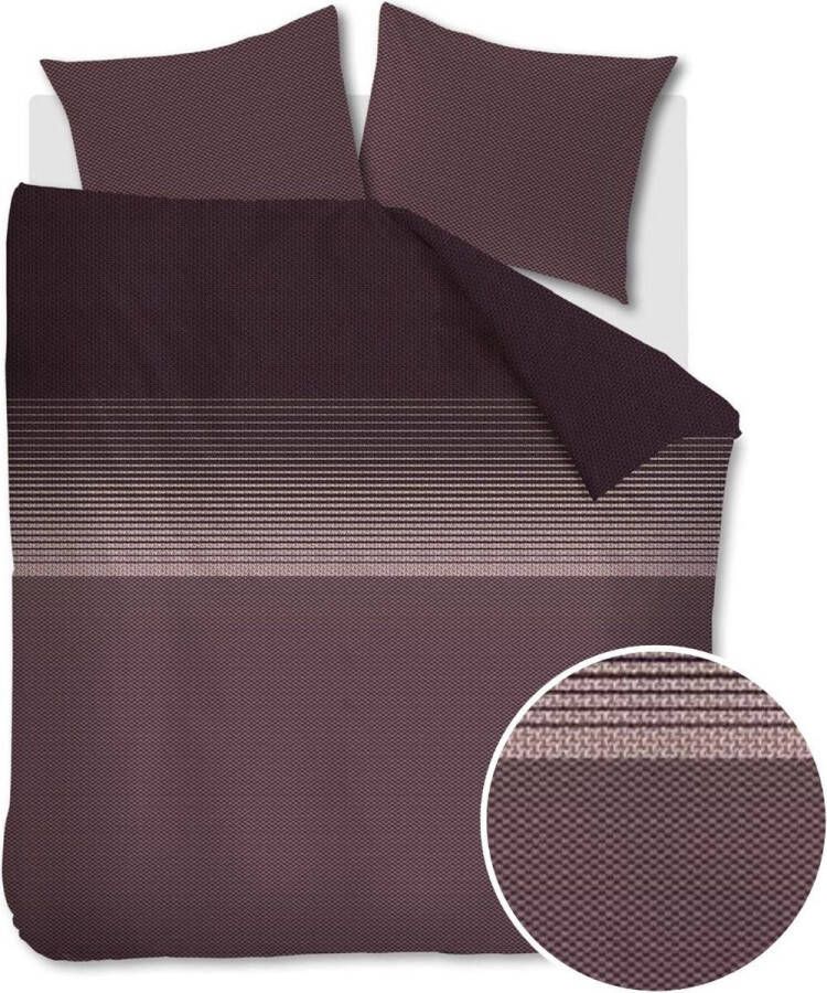 Beddinghouse Demi Flanel Dekbedovertrek Donker Rood-Lits-jumeaux (240 x 200 220 cm)