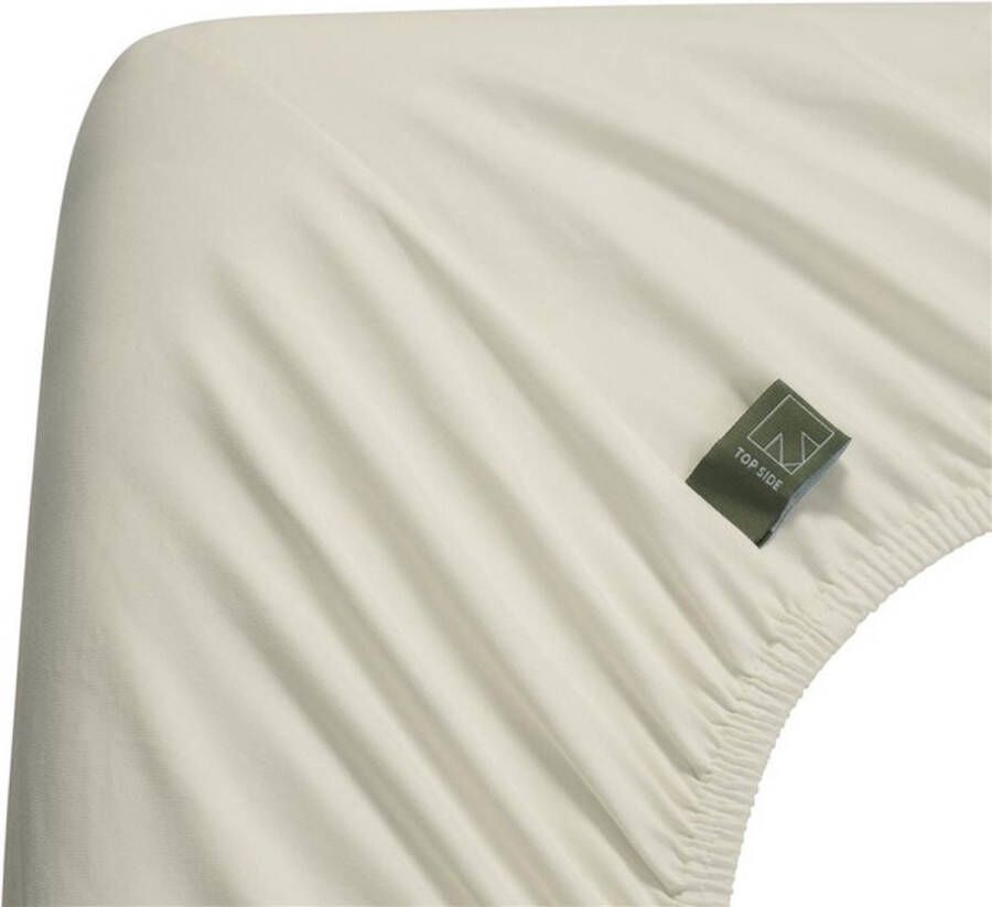 Beddinghouse Dutch Design Jersey Stretch Hoeslaken Off-white-Lits-jumeaux (200x200 220 cm)
