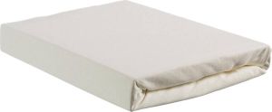 Beddinghouse Jersey Split-topper Hoeslaken 100% Gebreide Jersey Katoen Lits-jumeaux (160x200 220 Cm) Off White