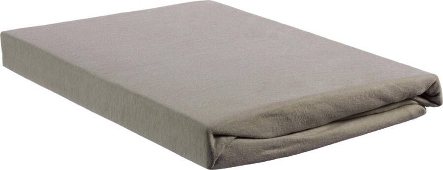 Beddinghouse hoeslaken Jersey Eenpersoons 80 90x200 210 220 cm Taupe