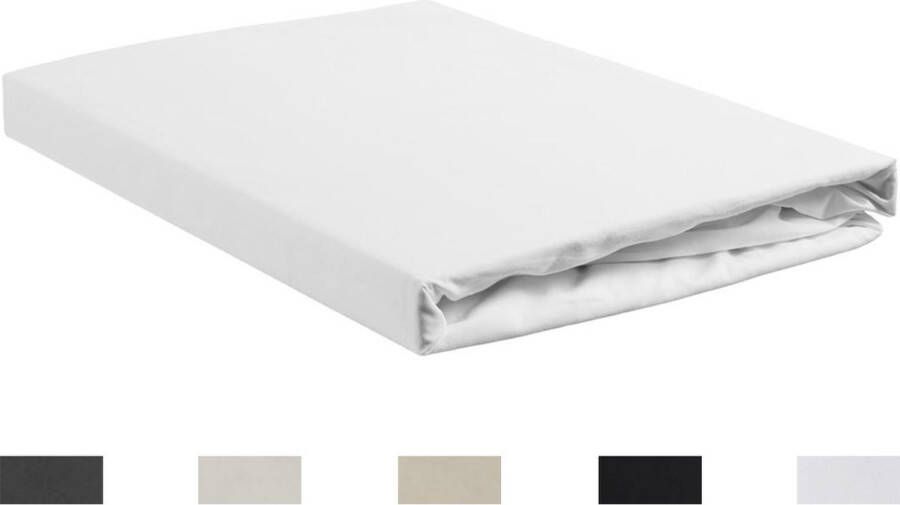 Beddinghouse hoeslaken Percale katoen Lits-jumeaux 180x210 220 cm Off white