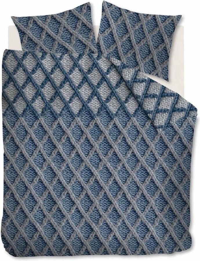 Beddinghouse Ivar Dekbedovertrek Flanel 260x200 220 cm Blauw