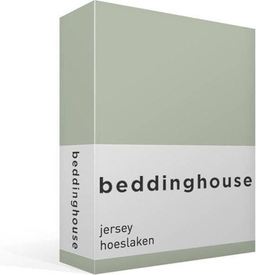 Beddinghouse Hoeslaken Jersey Green-1-persoons (80 90 x 200 210 220 cm)