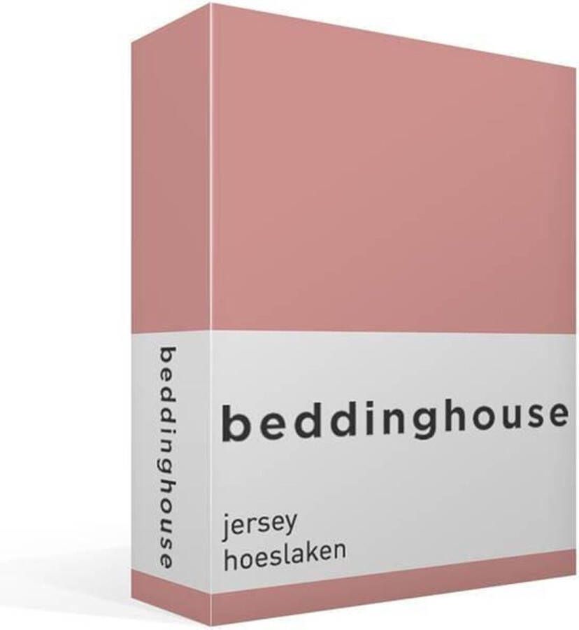 Beddinghouse Jersey Hoeslaken Lits-jumeaux 160x200 220 cm Pink