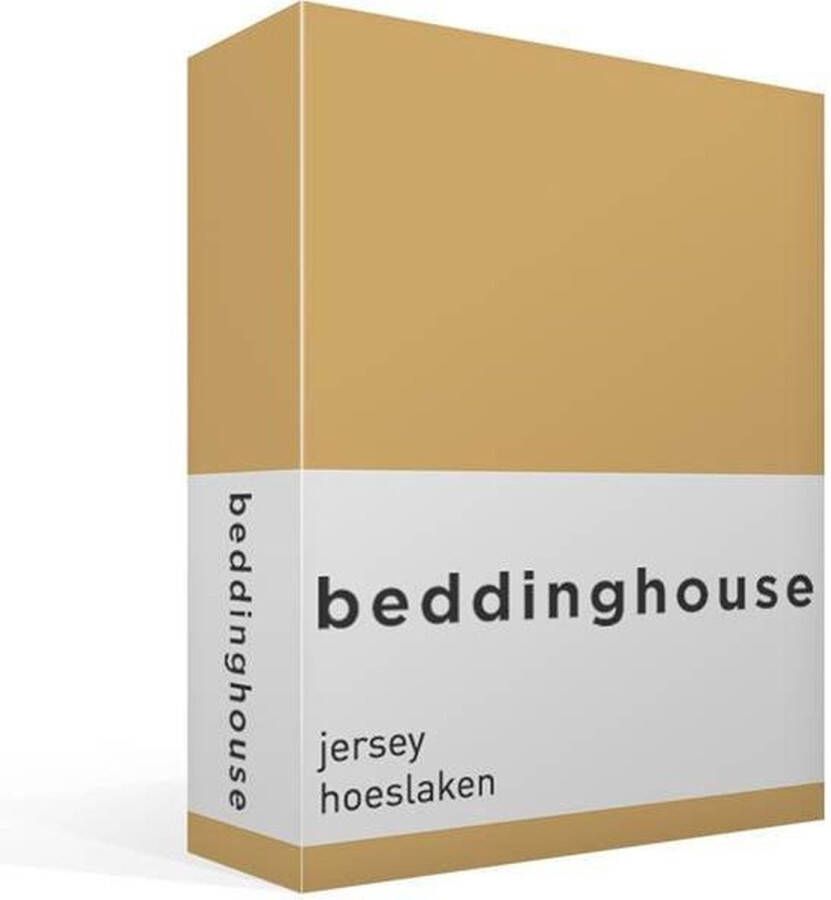 Beddinghouse Jersey Hoeslaken Lits-jumeaux 160x200 220 cm Yellow