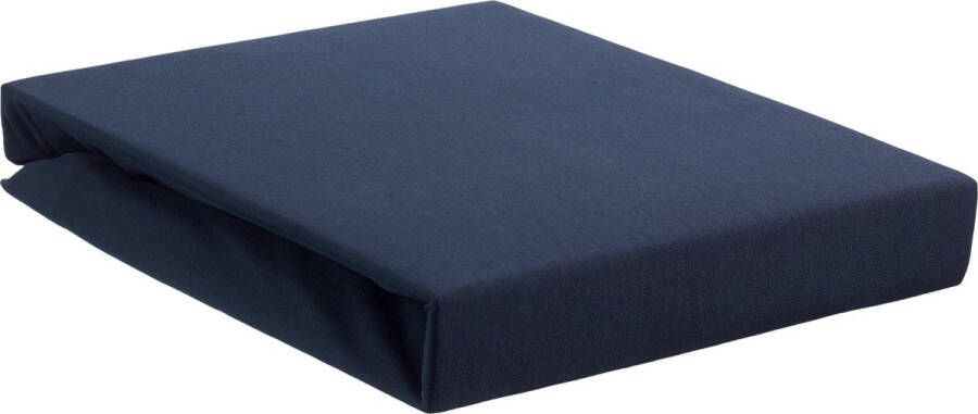 Beddinghouse jersey lycra hoeslaken 95% gebreide katoen 5% lycra 1-persoons (90 100x200 220 cm) Indigo