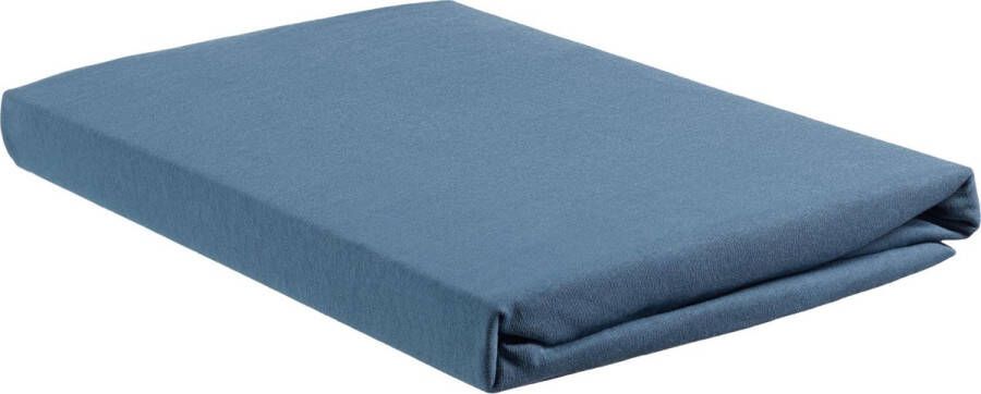 Beddinghouse Jersey Split-topper Hoeslaken Tweepersoons 140x200 220 cm Blauw