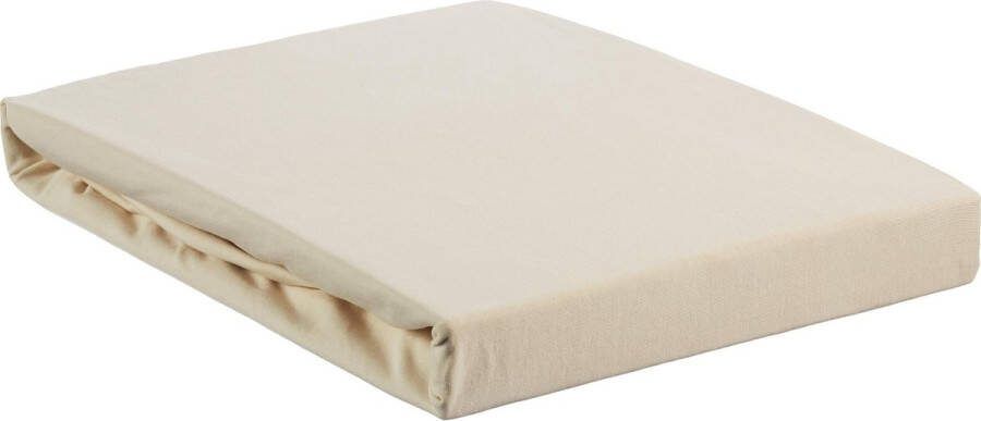 Beddinghouse jersey lycra hoeslaken 95% gebreide katoen 5% lycra 1-persoons (90 100x200 220 cm) Natural