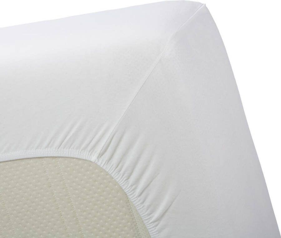 Beddinghouse jersey lycra hoeslaken 95% gebreide katoen 5% lycra 1-persoons (70 80x200 220 cm) White