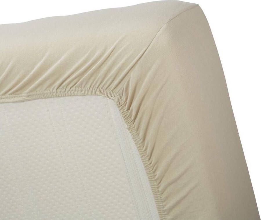 Beddinghouse Jersey Topper Hoeslaken Eenpersoons 70 90x200 220 cm Zand