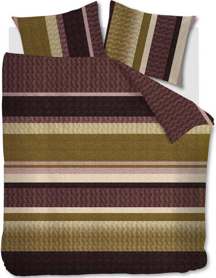 Beddinghouse dekbedovertrek Jorren Donker Rood 1-Persoons 140x200 220 cm