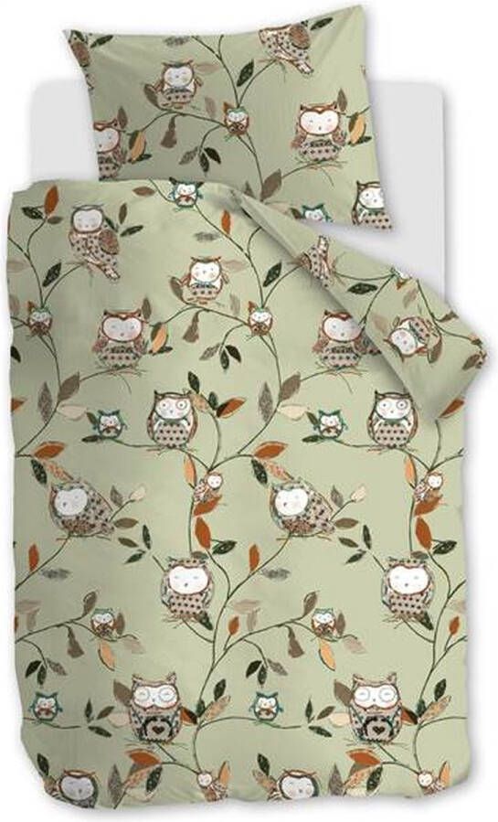 Beddinghouse Kids Owlsome Dekbedovertrek Ledikant 100x135 cm Groen