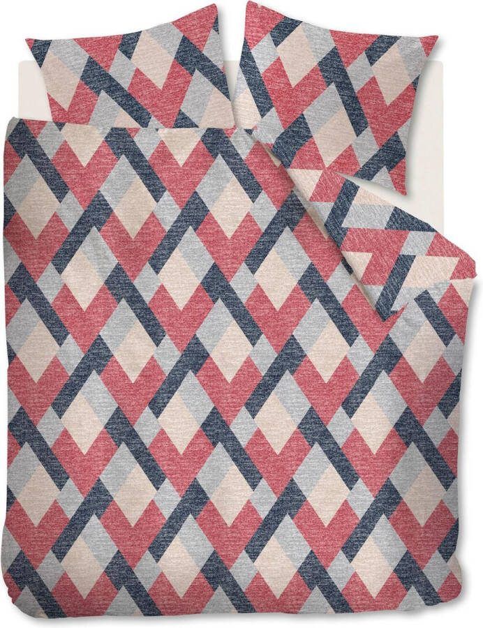 Beddinghouse Montero Dekbedovertrek Flanel Litsjumeaux XL 260x200 220 cm Red
