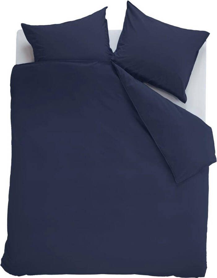 Beddinghouse Care Organic Basic Dekbedovertrek Navy 260 x 200 220 cm + 2x 60 x 70 cm