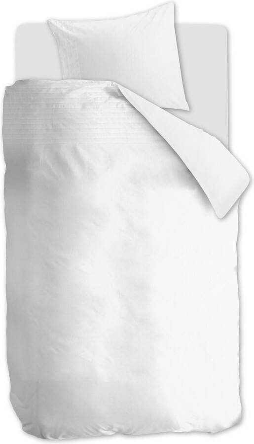 Beddinghouse Plisado Dekbedovertrek Eenpersoons 140x200 220 cm White