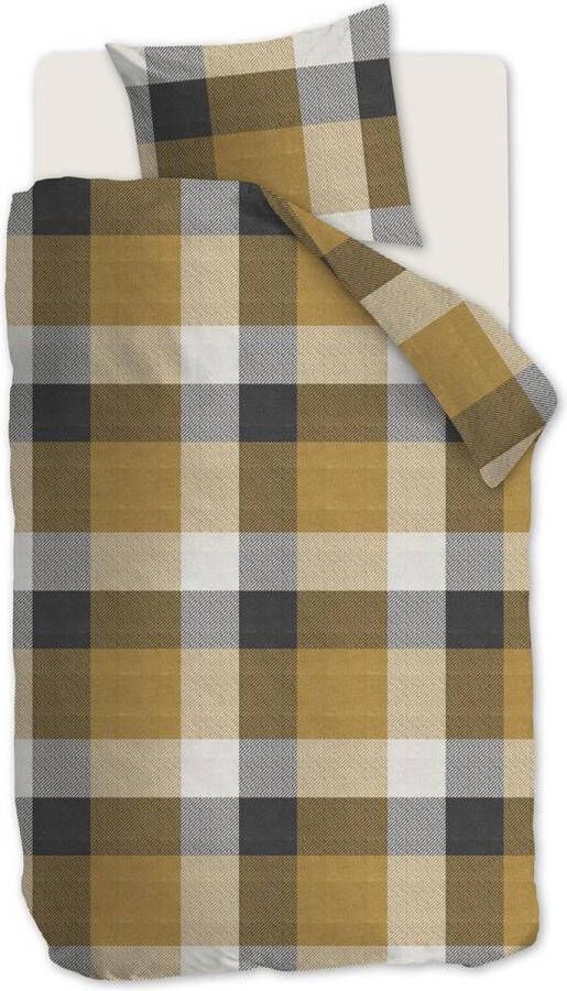 Beddinghouse Rohan Dekbedovertrek eenpersoons 140x200 220 cm Oker