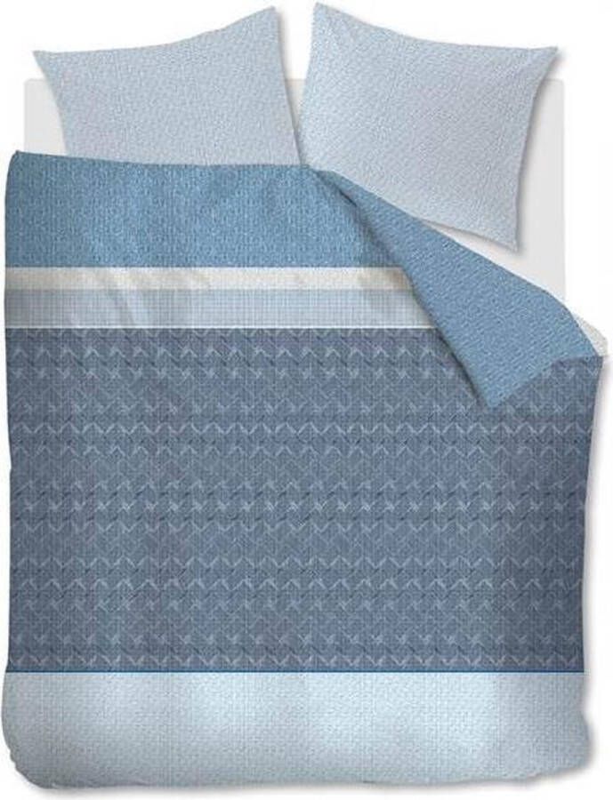 Beddinghouse Ryan Flanel Dekbedovertrek Lits-jumeaux 260x200 220 cm + 2 kussenslopen 60x70 cm Blue