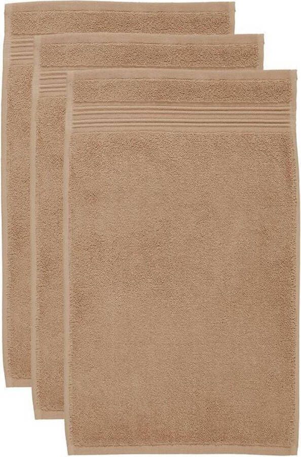 Beddinghouse Sheer set van 3 Gastendoekjes 30x50 cm Goud