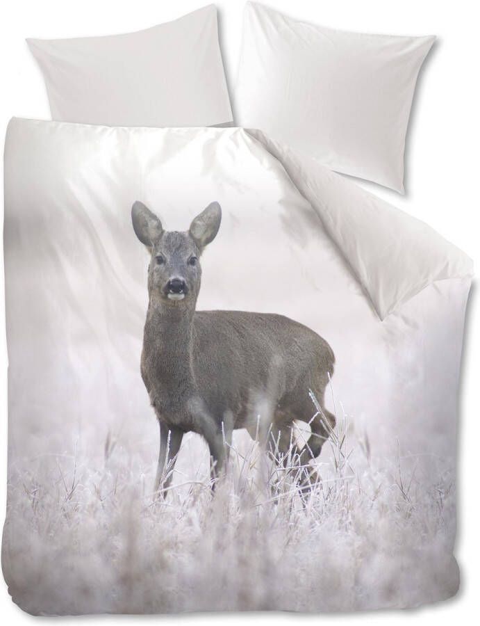 Beddinghouse Snow Deer Dekbedovertrek Litsjumeaux 240x200 220 cm Grey