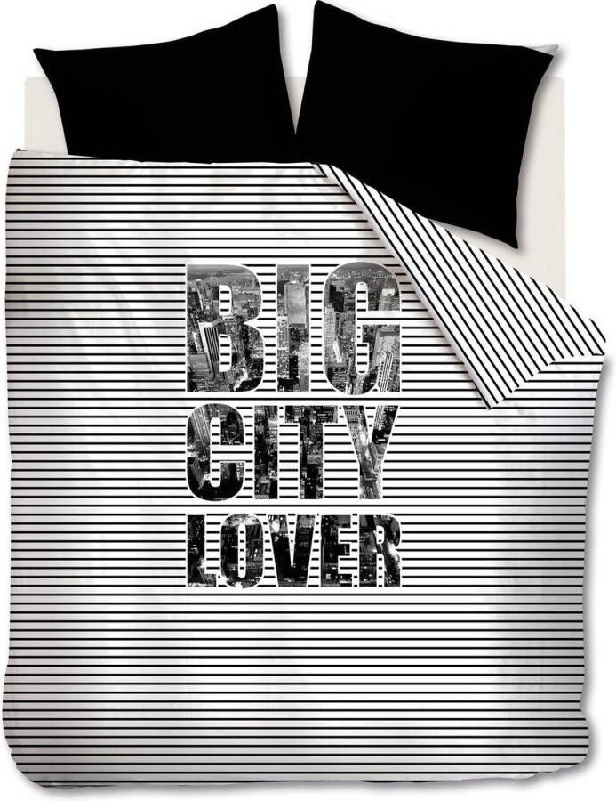 Beddinghouse Studio Big City Lover Dekbedovertrek Zwart Lits-jumeaux 240x200 220 cm