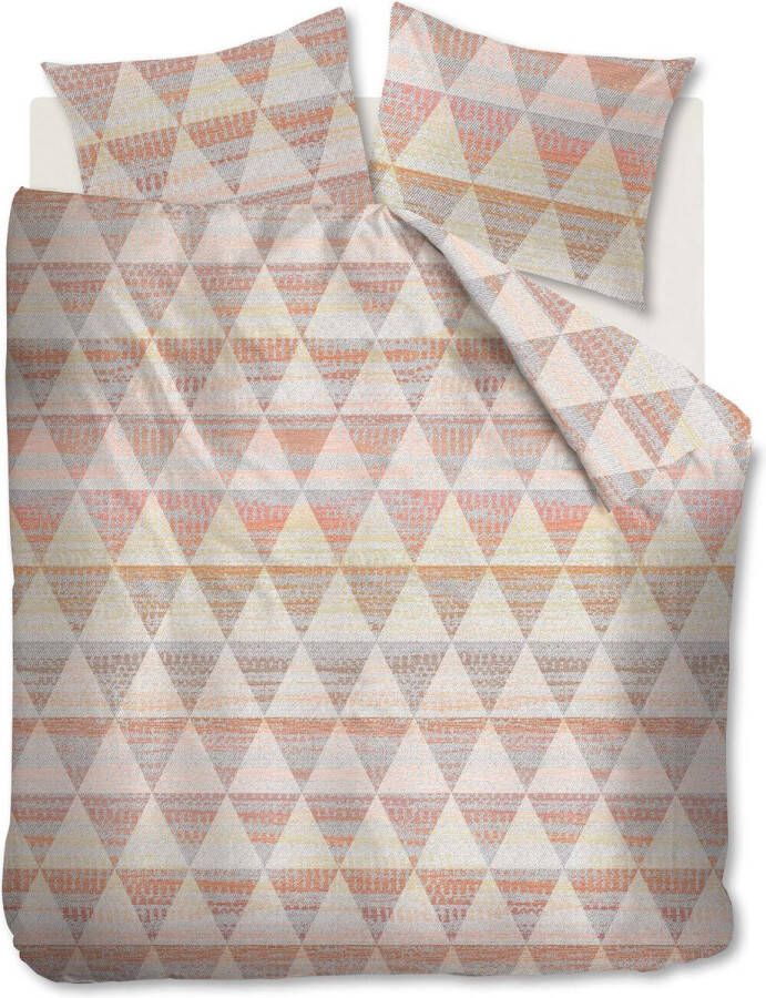 Beddinghouse Torres dekbedovertrek Lits-jumeaux (240x200 220 cm + 2 slopen) Katoen Koraal