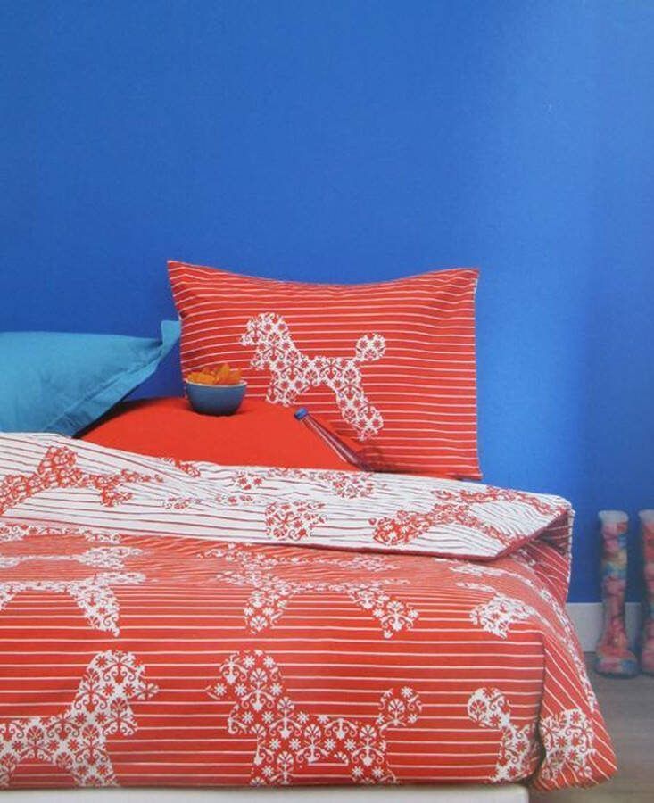 Beddinghouse Vito Dekbedovertrek Litsjumeaux 240x200 220 cm Rood