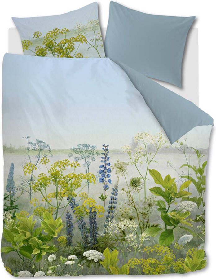 Beddinghouse Wildflowers Dekbedovertrek Tweepersoons 200 x 200 220 cm Blauw Groen