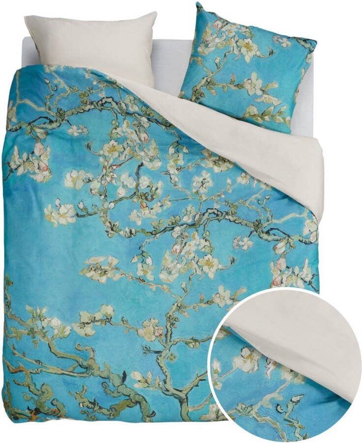 Beddinghouse x Van Gogh Museum Almond Blossom Dekbedovertrek 240 x 200 220 cm Blauw