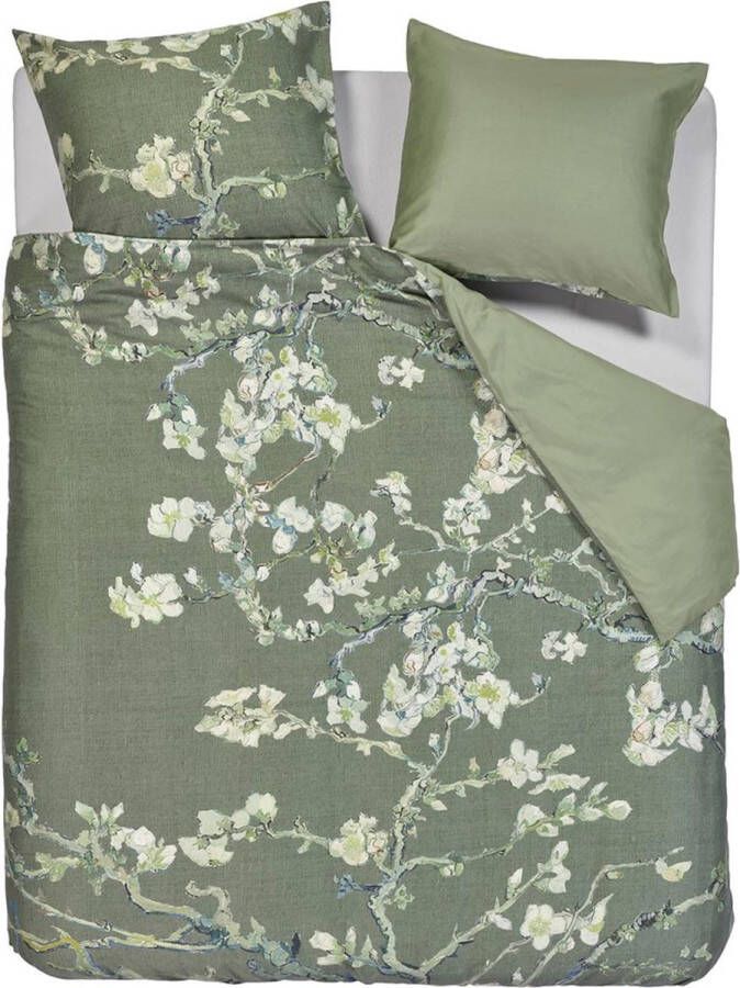 Beddinghouse x Van Gogh Museum Blossoming dekbedovertrek Lits-Jumeaux XL 260x200 220 Groen