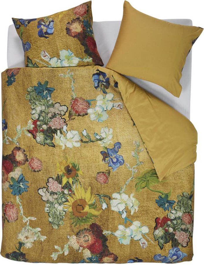 Beddinghouse x Van Gogh dekbedovertrek Partout des Fleurs Goud 1-Persoons 140x200 220 cm