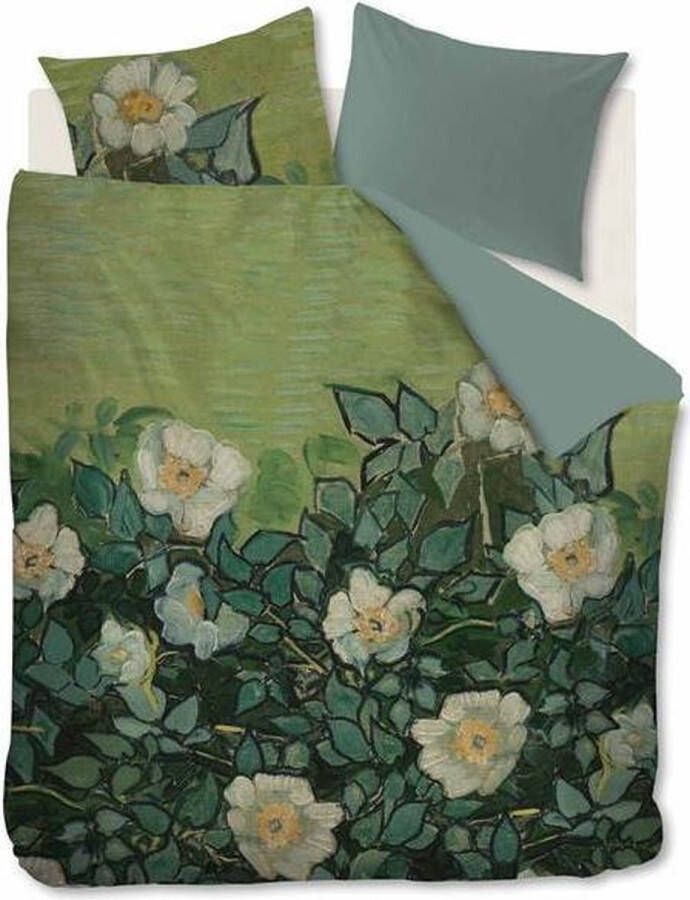 Beddinghouse x Van Gogh Museum Wild Roses dekbedovertrek Tweepersoons 200x200 220 Groen