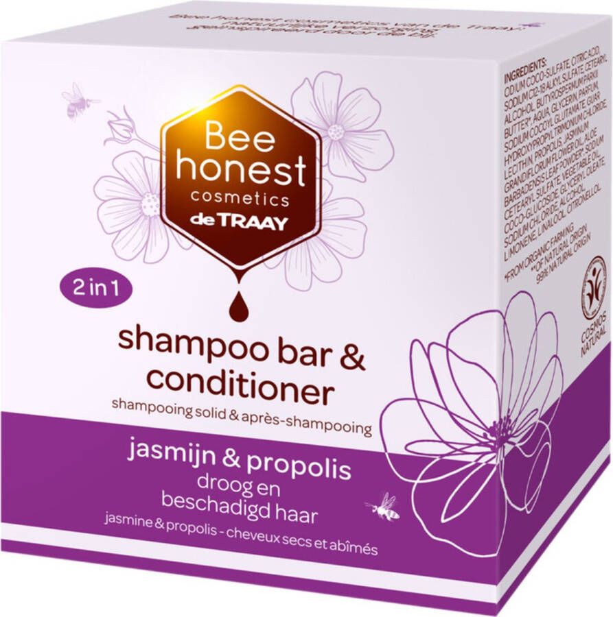 Bee Honest Shampoobar & Conditioner Jasmijn & Propolis 80 gr