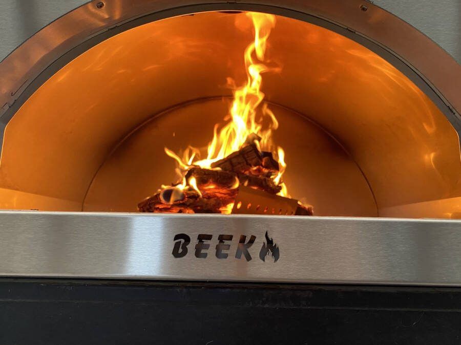 Beek Grande pizzaoven houtgestookt Zwart tot 4 pizza's tegelijk