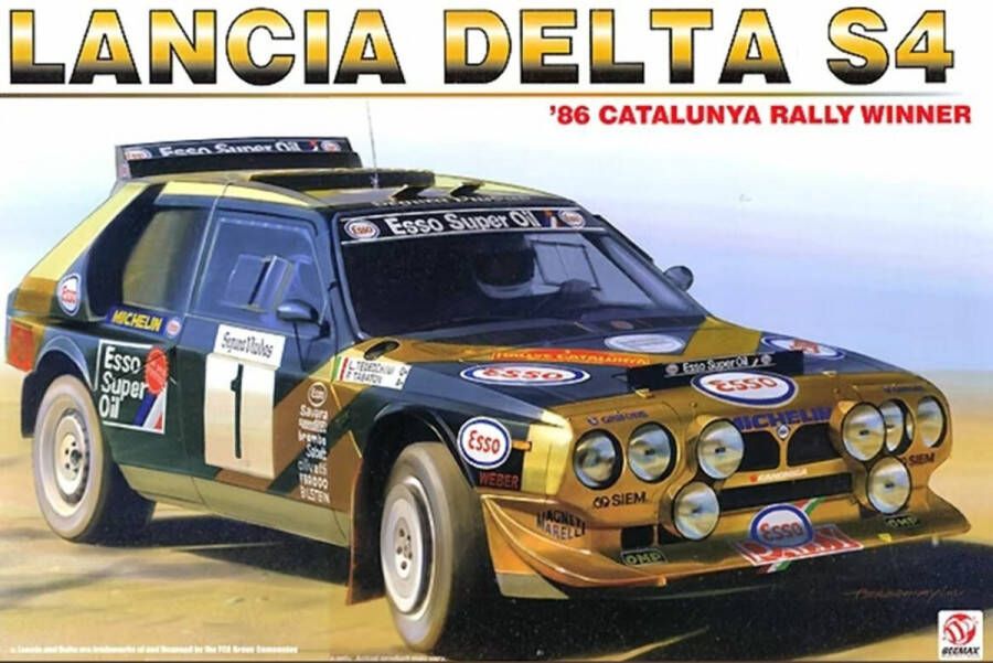 Beemax 1:24 24034 Lancia Delta S4 86 Catalonia Rally Winner Plastic Modelbouwpakket