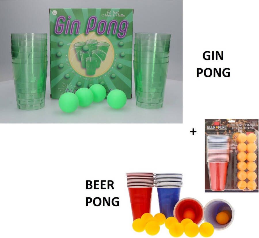 Beer Pong Drankspel gin pong 16-delig Shotjes Drankspel Beer Bier Pong 25 Delig Drink drankspellen Studentenspellen herbruikbare bekers