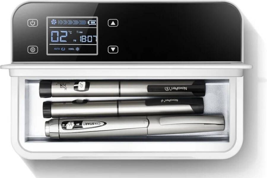 BeeSea Insuline Koelkast Clean Medicijnen koelkast Inclusief reistas Voor onderweg Voor op reis Koeltas Insuline 10200Mah Diabetes Koelkast Medische Koelkast