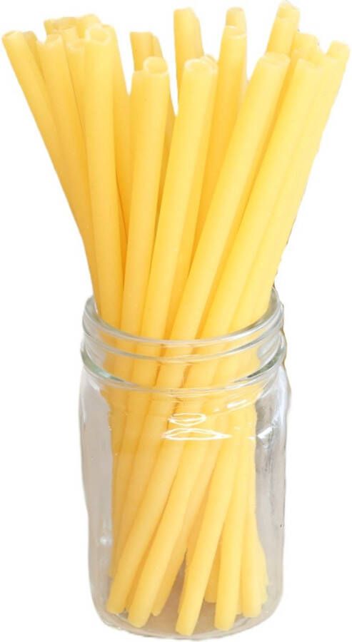 Beewise Duurzame en Eetbare Pasta Rietjes Made in Italy Veganistisch Don't Get Soggy Like Paper Straws Disposable Pasta Straws Party Straws Zero Waste Large Box 775 Straws