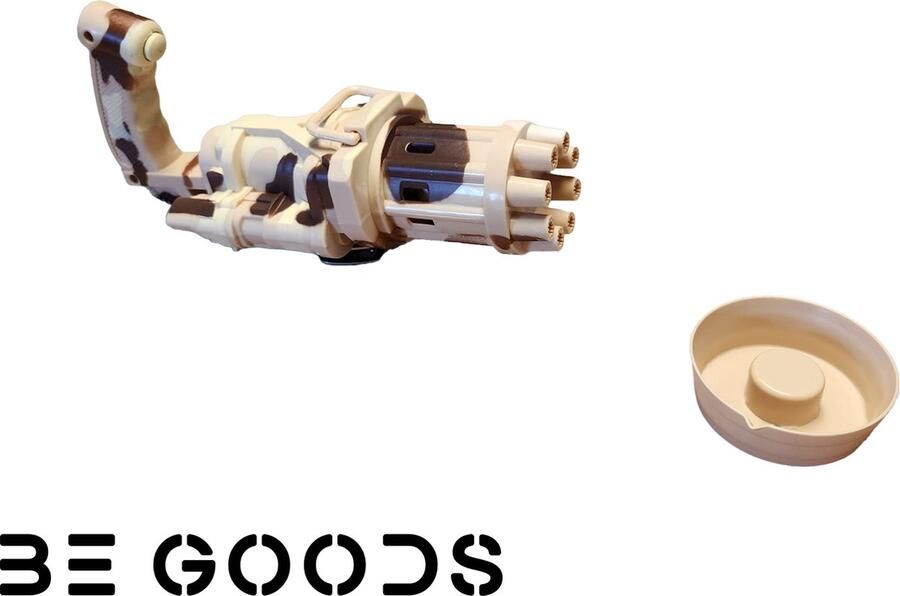 BeGoods Gatling Electric Bubble Gun Camo Licht Bellenblaasmachine Bellenblaas pistool Bellenblaas Bellenblaasmachine voor kinderen Bellenblazer Elektrische bellenblaas