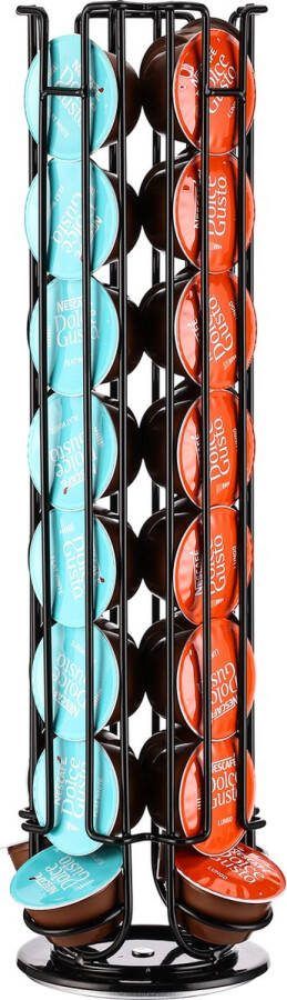 Behave Capsulehouder 360° Draaibaar Cuphouder Zwart Geschikt voor 32 Dolce Gusto capsules
