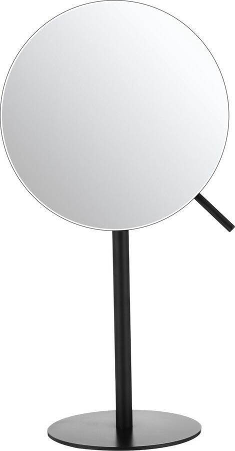 Behave RVS Scheerspiegel Make up spiegel 3x Vergrotend Minimalistisch design Premium microvezeldoek Zwart 32 x 17 cm