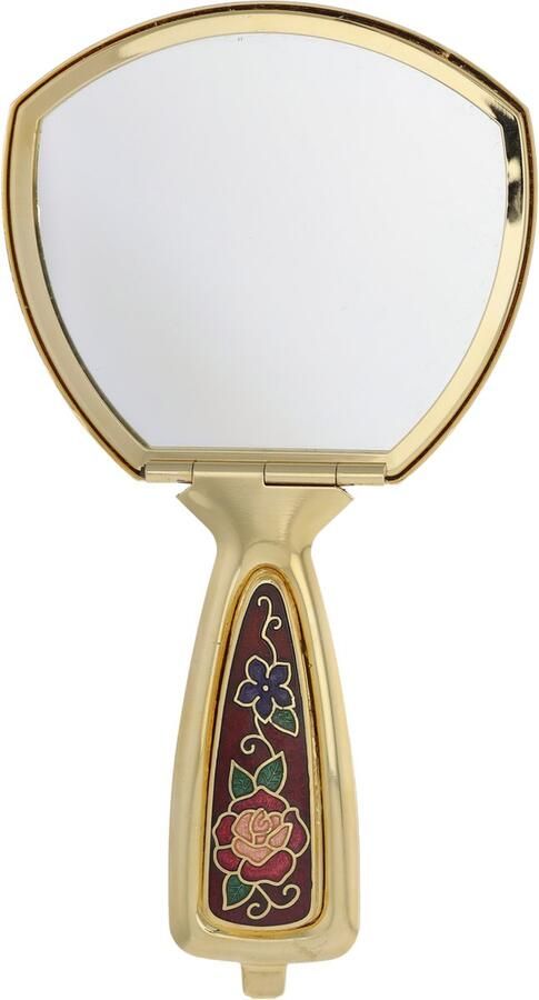 Behave Spiegeltje Handspiegel Make-up spiegel Mini zakspiegel – Reisspiegel – Compact Rood