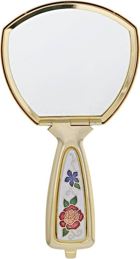 Behave Spiegeltje Handspiegel Make-up spiegel Mini zakspiegel – Reisspiegel – Compact Wit
