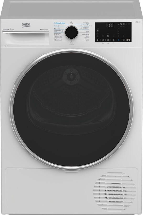 Beko B5T682339W IronFinish RecycledDry Warmtepompdroger