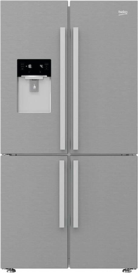 Beko GN1426234ZDXN amerikaanse koelkast Vrijstaand 565 l F Roestvrijstaal