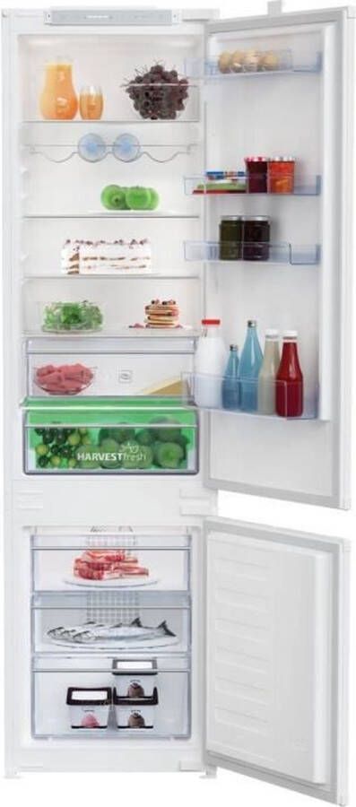 Beko combikoelkast BCHA306E4SN deuren geïntegreerd 289 L (220L+69L) 193x55x54 cm