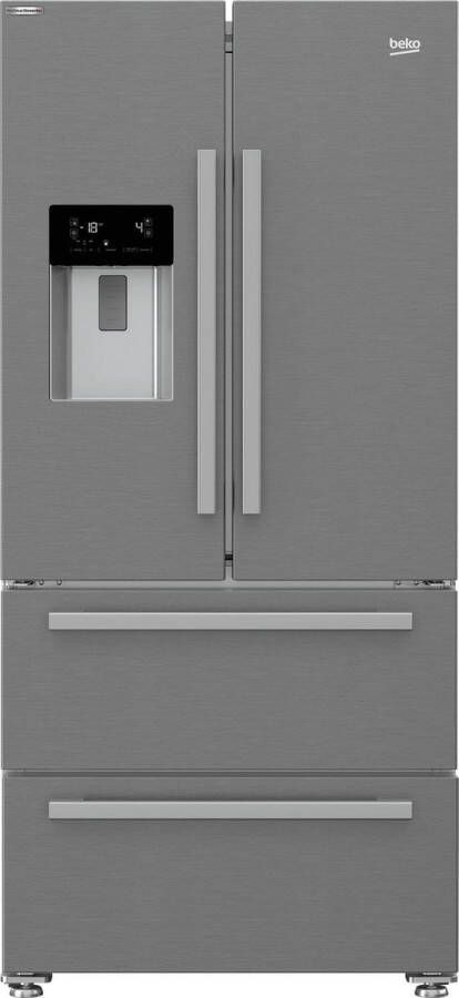 Beko GNE60530DXN Amerikaanse koelkast French Door RVS