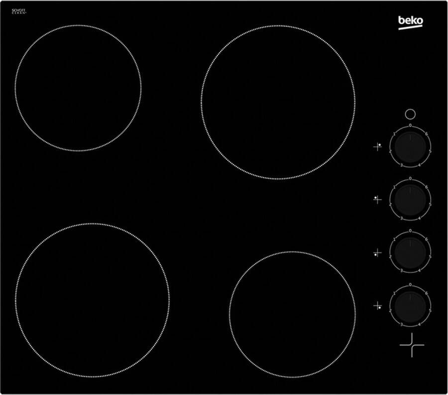 Beko HIC 64100 Kookplaat vitrokeramisch | Inductiekookplaten | Keuken&Koken Kookplaten | HIC 64100