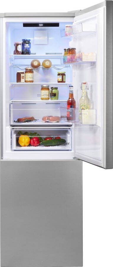 Beko RCNE366E60ZXBN koelvriescombinatie Energielabel C NoFrost